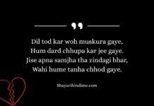 Heart Broken Shayari in English